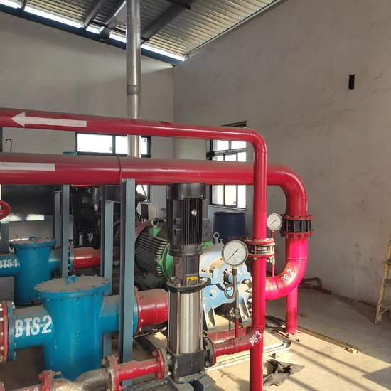 Helio Engineering Fire water pump house Testing Projects